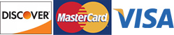 Discover, Mastercard, Visa