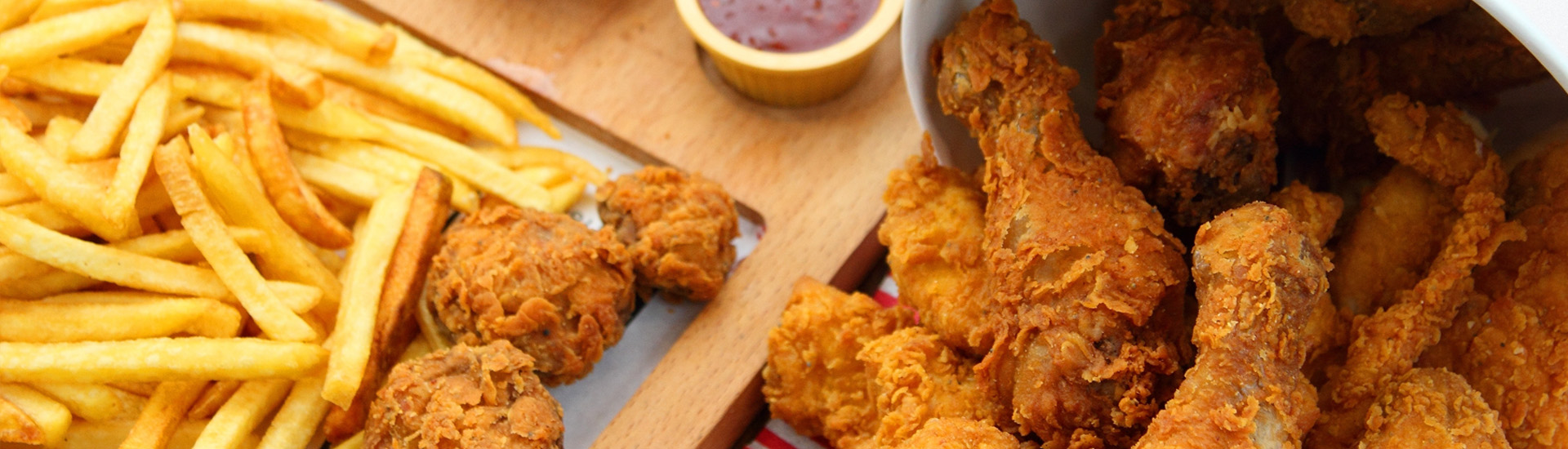 Chicken Wings and French Fries  